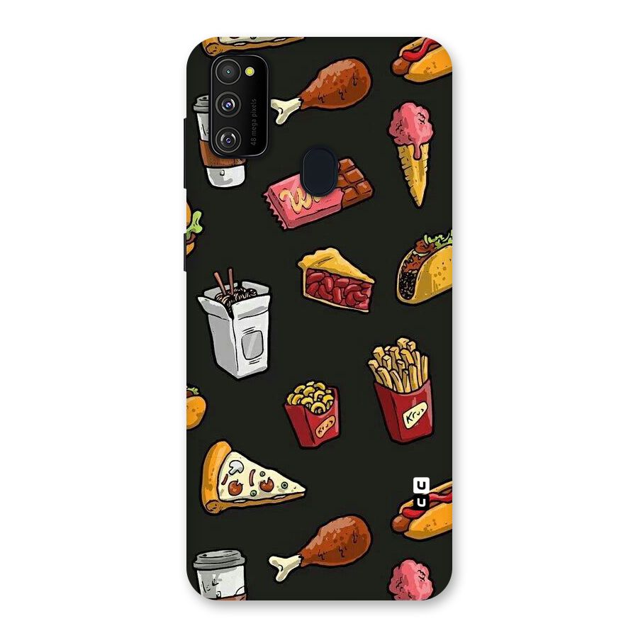 Foodie Pattern Back Case for Galaxy M30s
