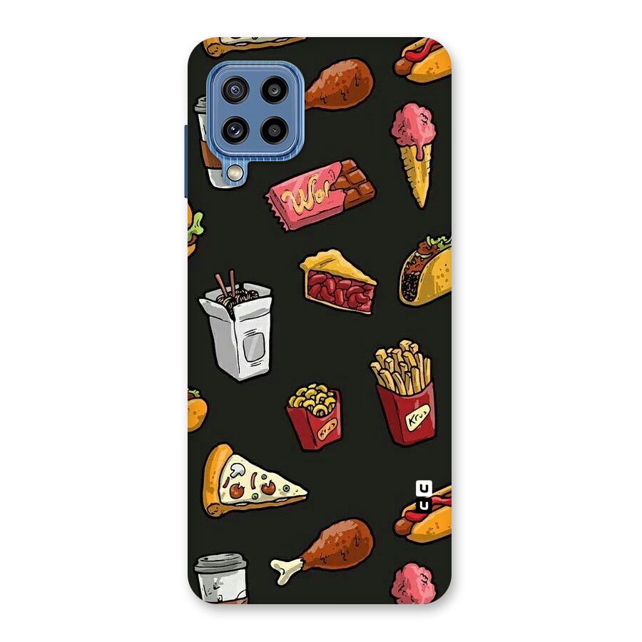 Foodie Pattern Back Case for Galaxy M32