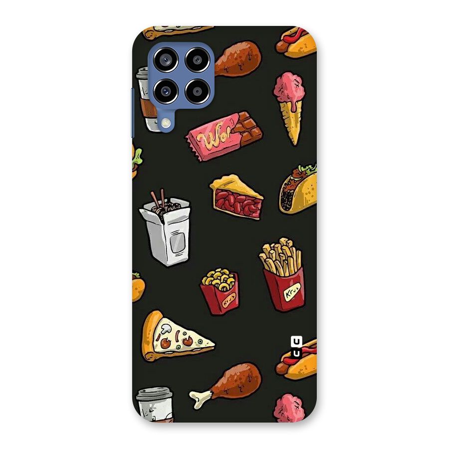 Foodie Pattern Back Case for Galaxy M53 5G