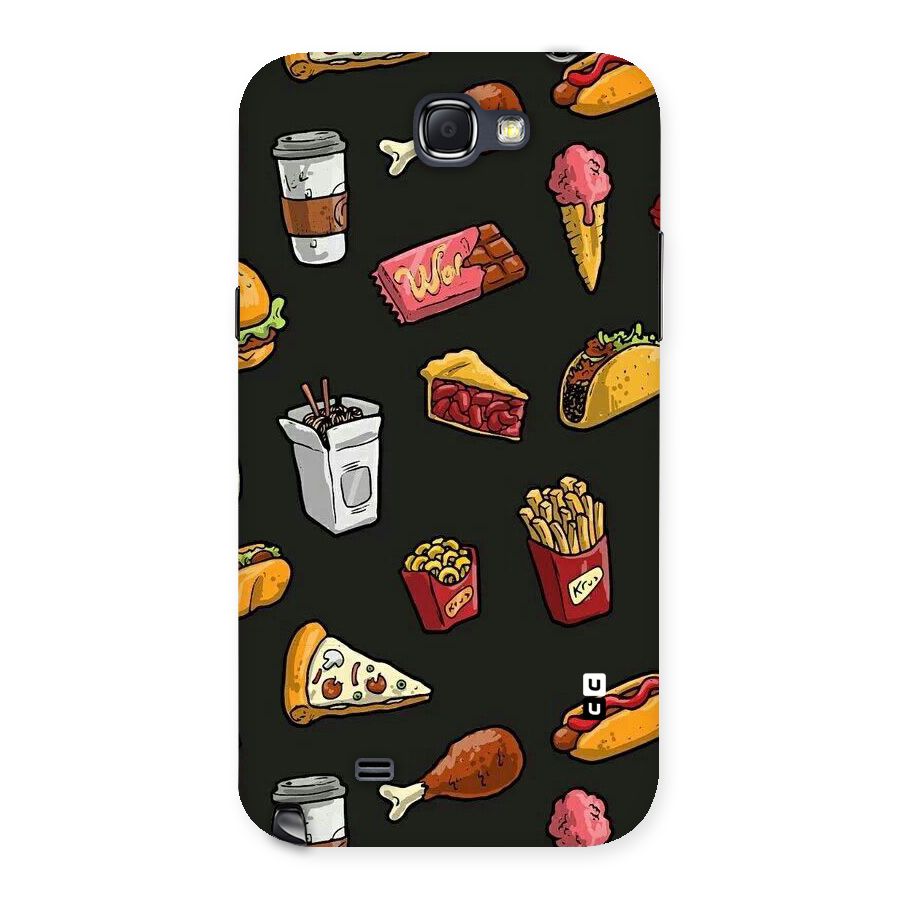 Foodie Pattern Back Case for Galaxy Note 2
