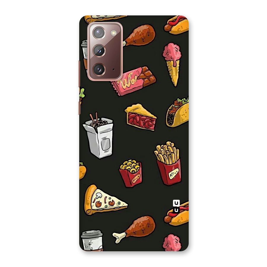 Foodie Pattern Back Case for Galaxy Note 20