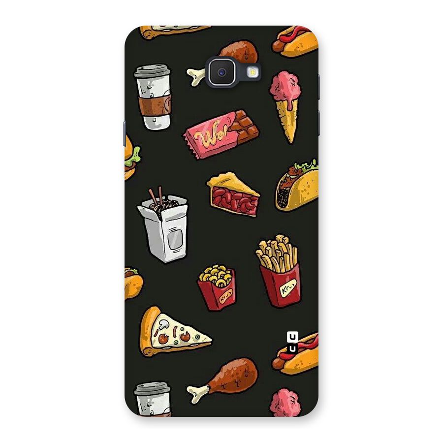Foodie Pattern Back Case for Galaxy On7 2016