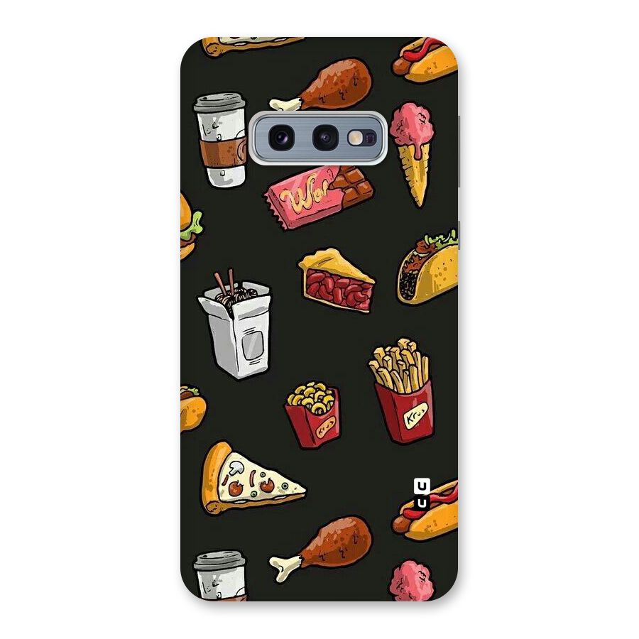 Foodie Pattern Back Case for Galaxy S10e