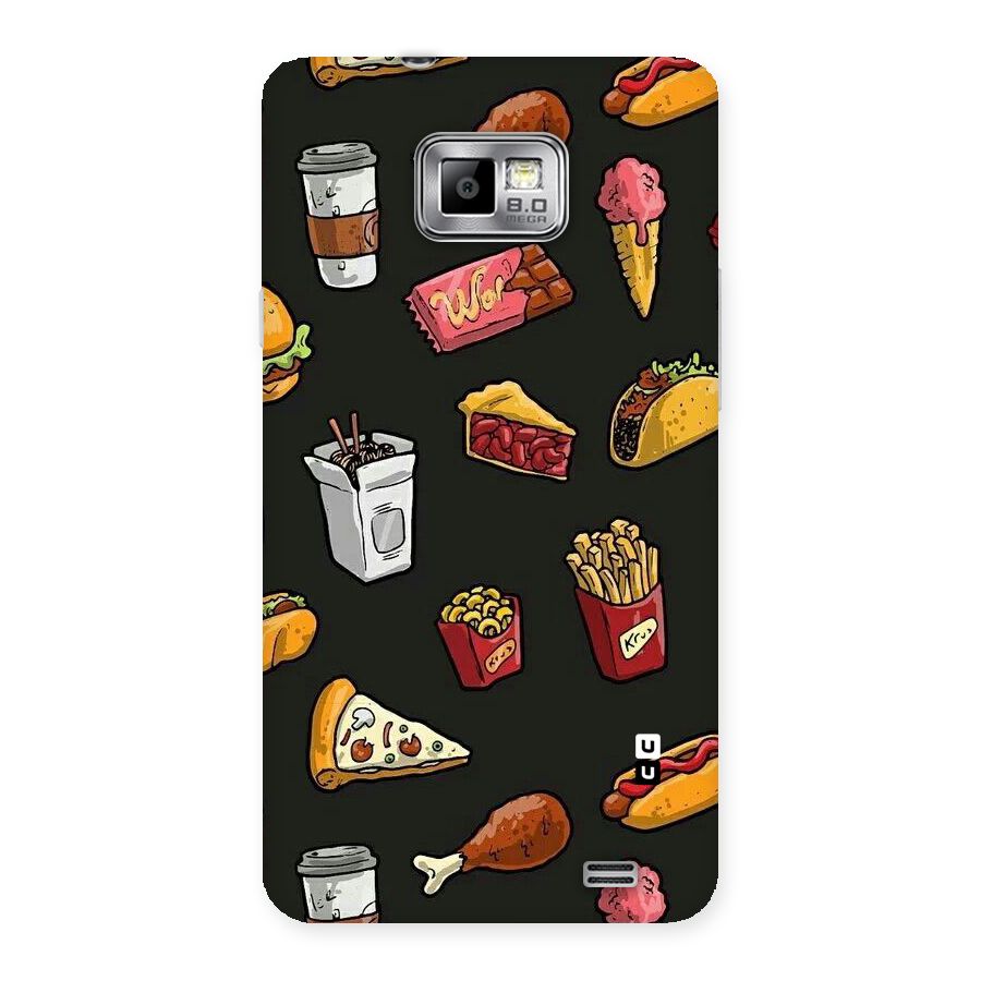 Foodie Pattern Back Case for Galaxy S2