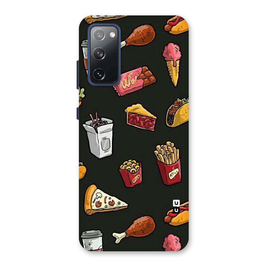 Foodie Pattern Back Case for Galaxy S20 FE