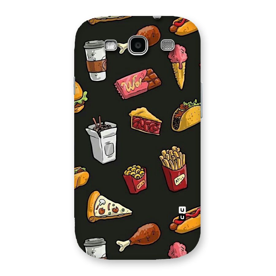 Foodie Pattern Back Case for Galaxy S3