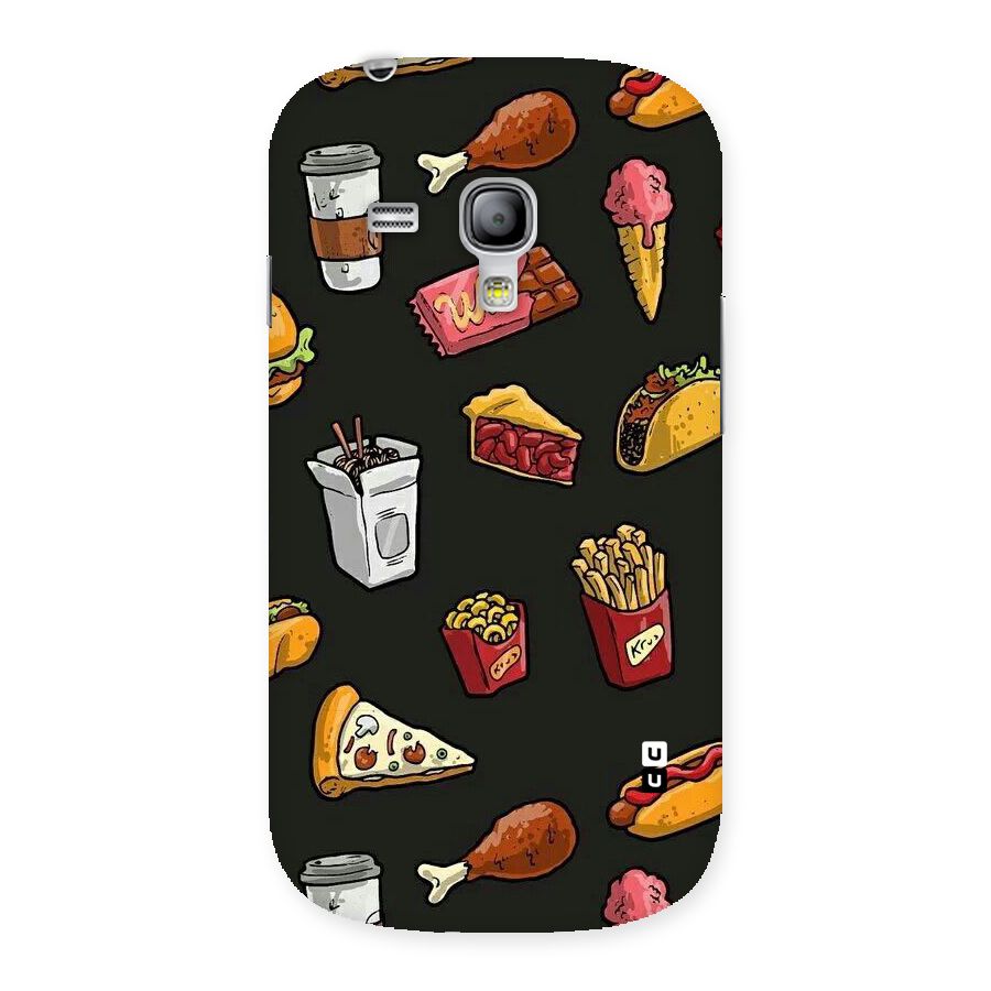 Foodie Pattern Back Case for Galaxy S3 Mini