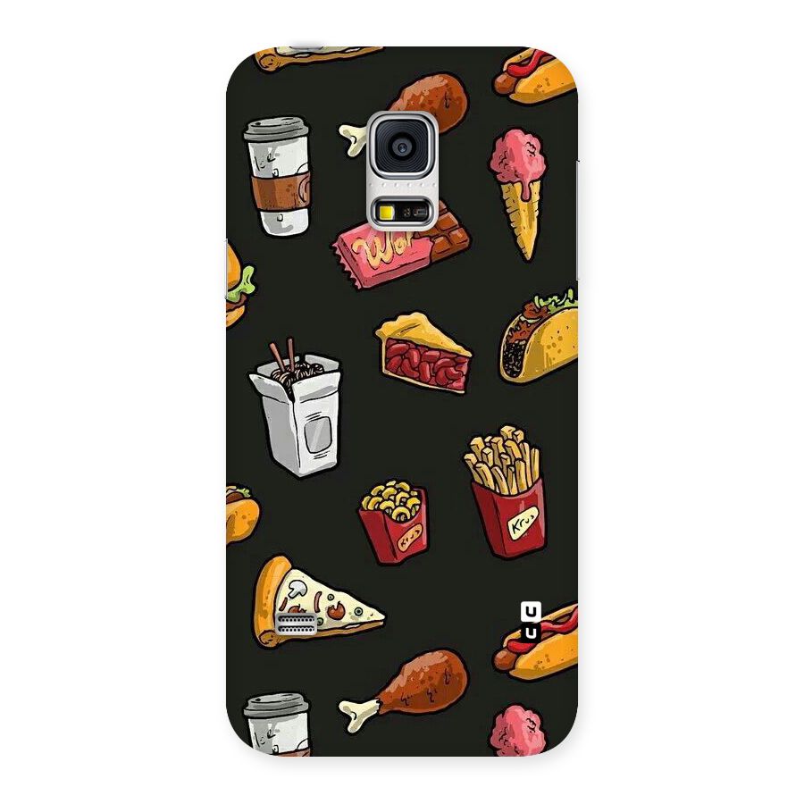 Foodie Pattern Back Case for Galaxy S5 Mini