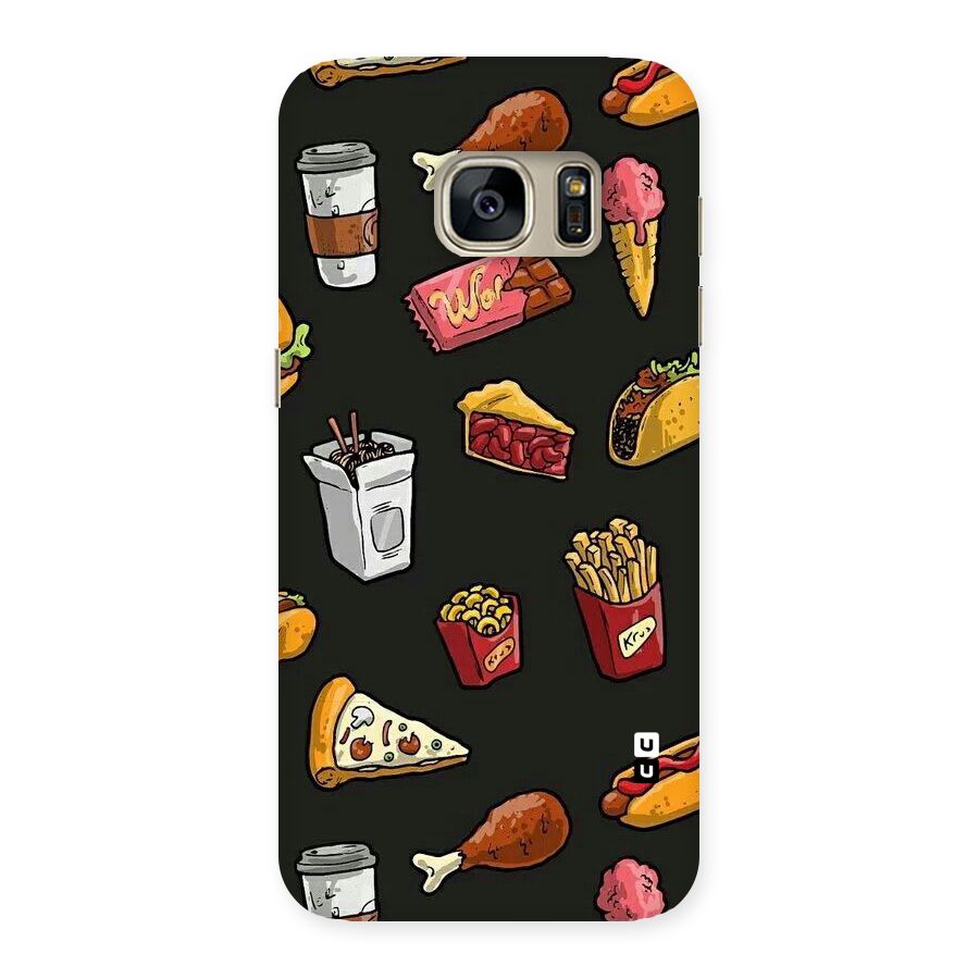 Foodie Pattern Back Case for Galaxy S7