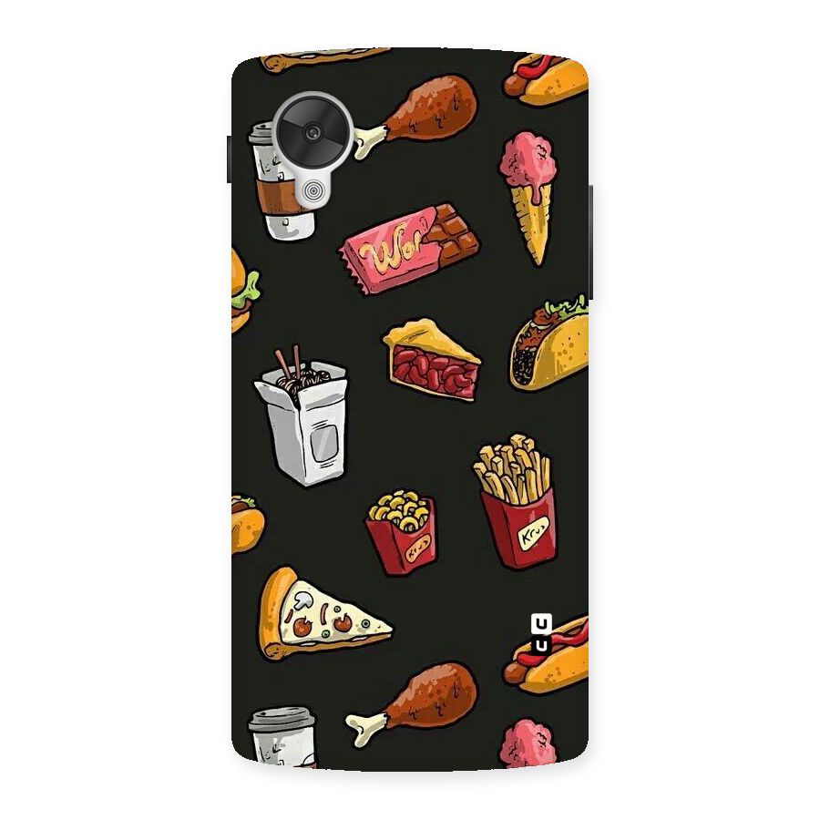 Foodie Pattern Back Case for Google Nexsus 5