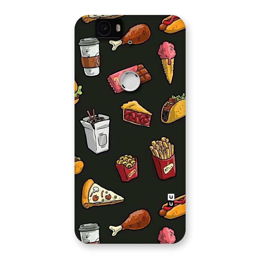Foodie Pattern Back Case for Google Nexus-6P