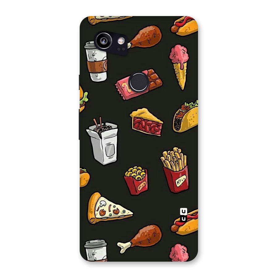 Foodie Pattern Back Case for Google Pixel 2 XL