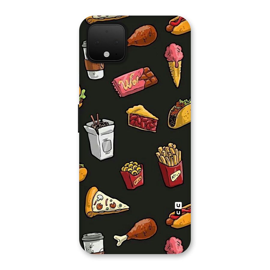 Foodie Pattern Back Case for Google Pixel 4 XL