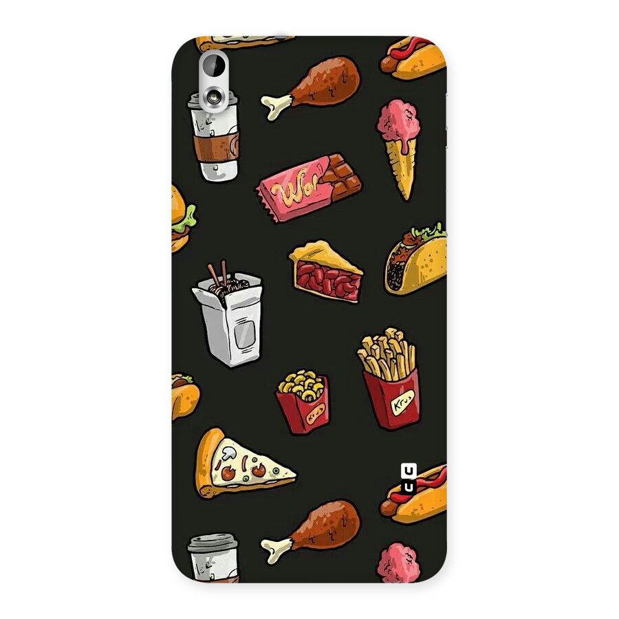 Foodie Pattern Back Case for HTC Desire 816g