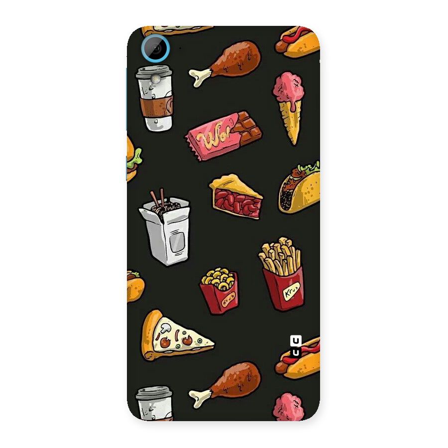 Foodie Pattern Back Case for HTC Desire 826