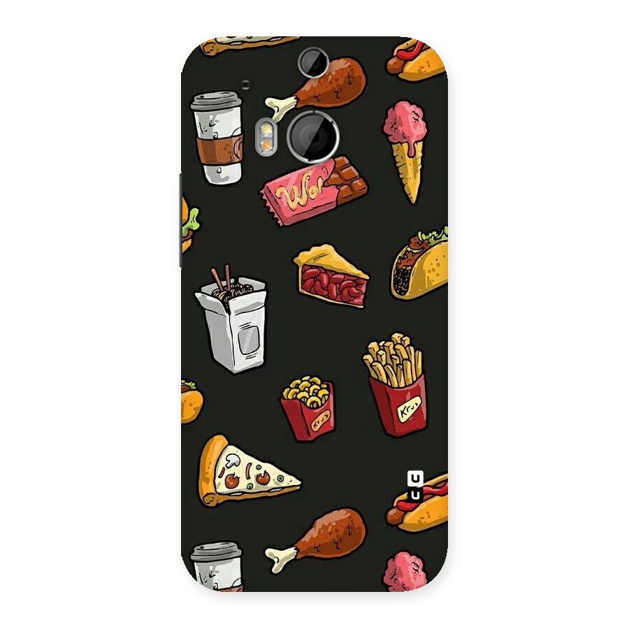 Foodie Pattern Back Case for HTC One M8