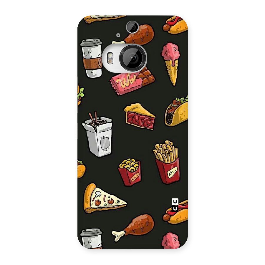 Foodie Pattern Back Case for HTC One M9 Plus