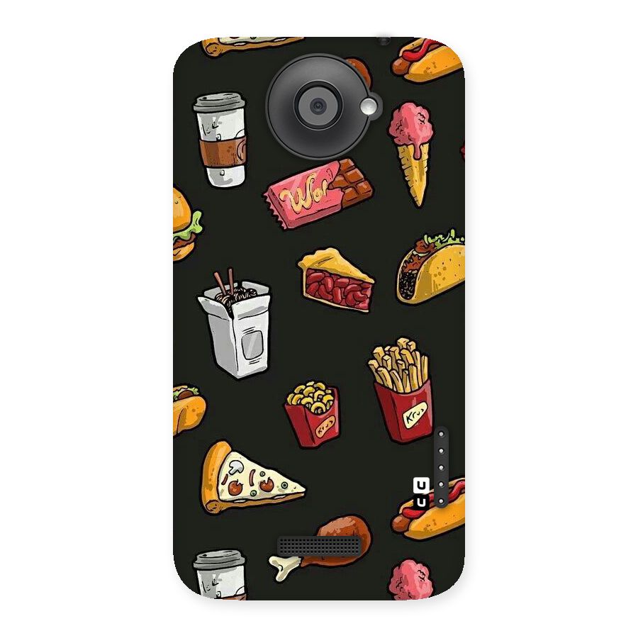 Foodie Pattern Back Case for HTC One X