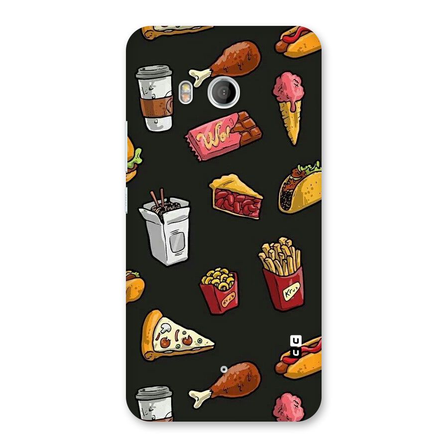 Foodie Pattern Back Case for HTC U11