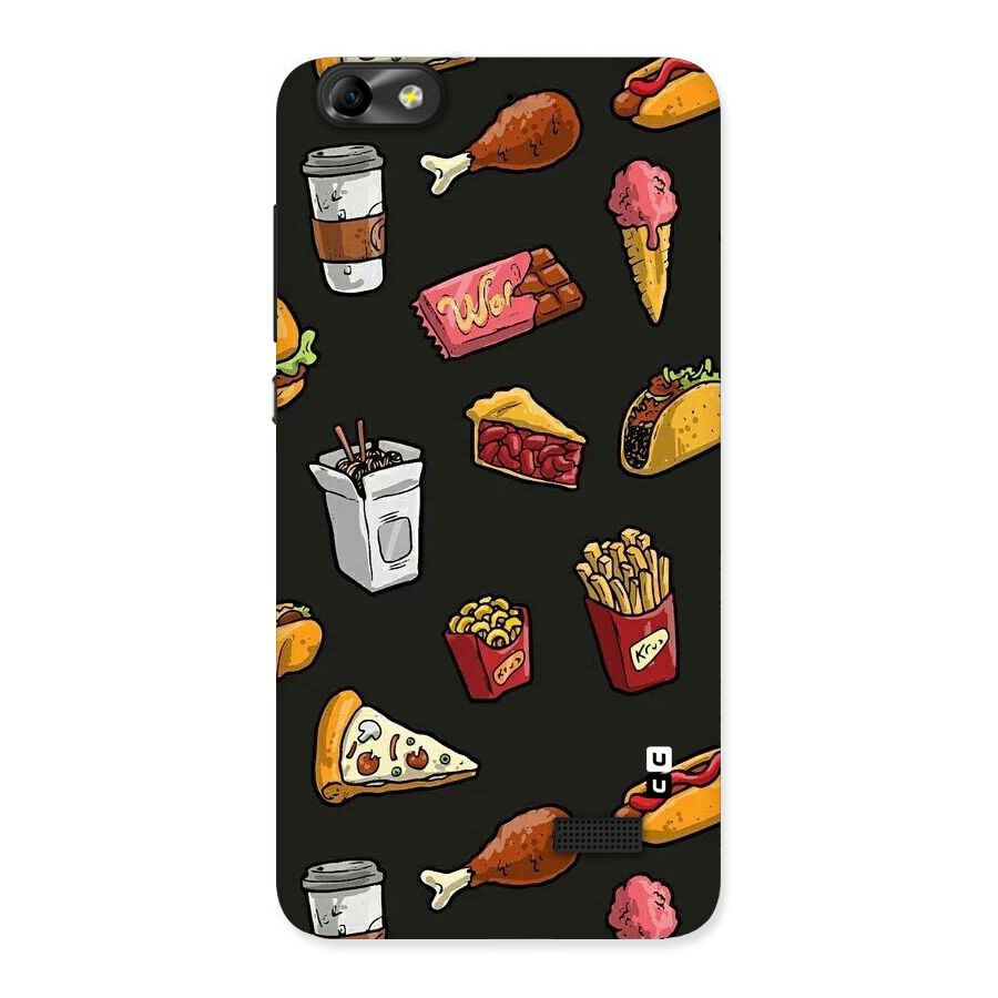 Foodie Pattern Back Case for Honor 4C