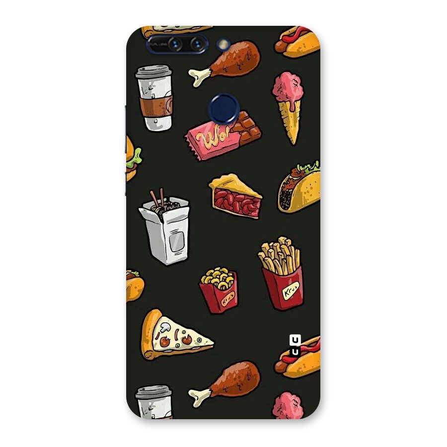 Foodie Pattern Back Case for Honor 8 Pro