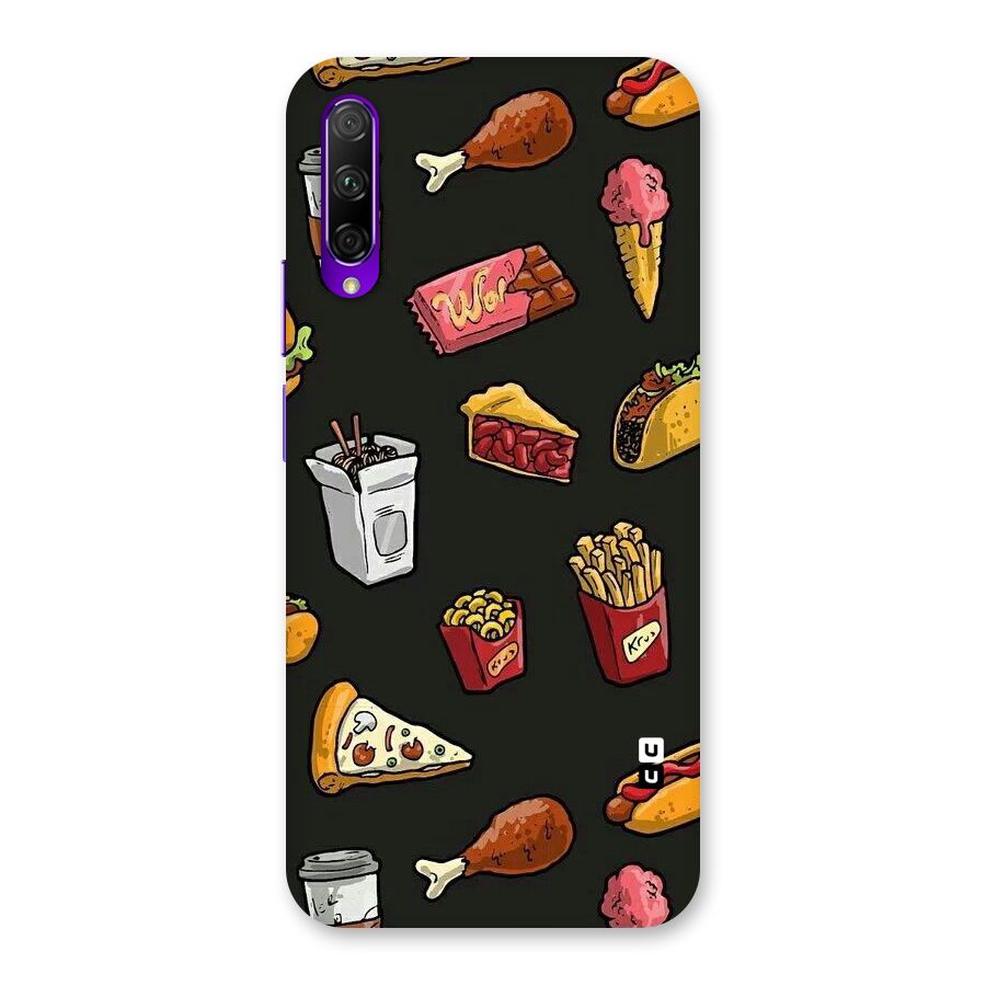 Foodie Pattern Back Case for Honor 9X Pro