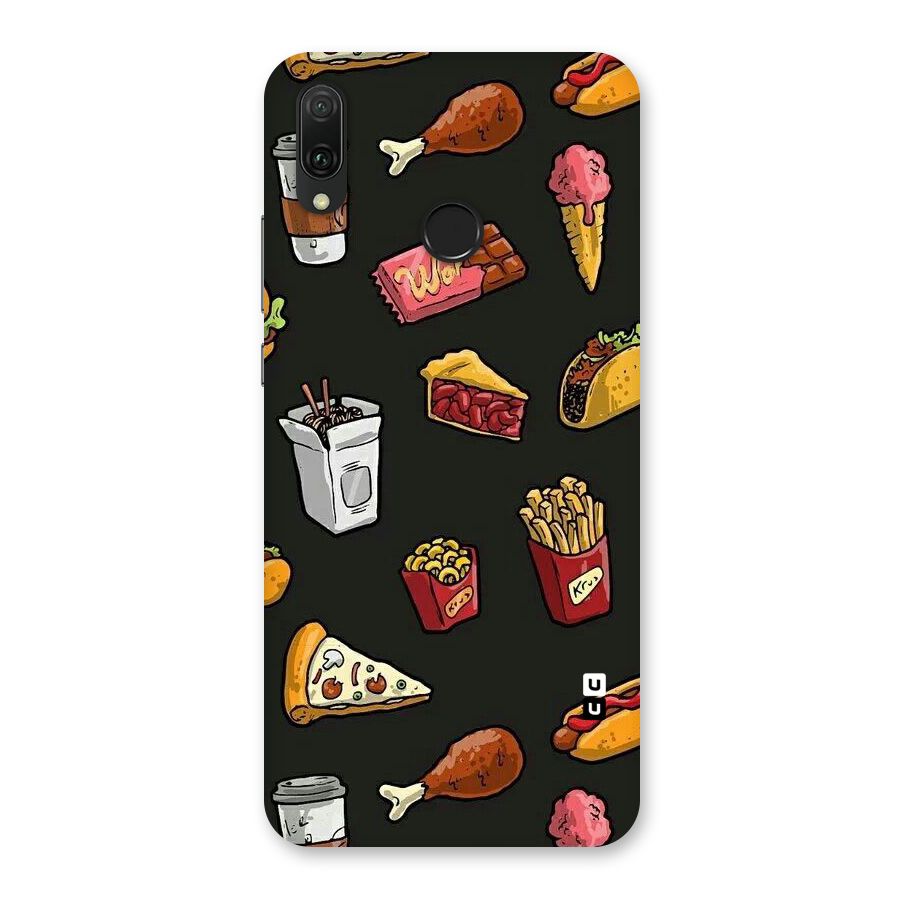 Foodie Pattern Back Case for Huawei Y9 (2019)