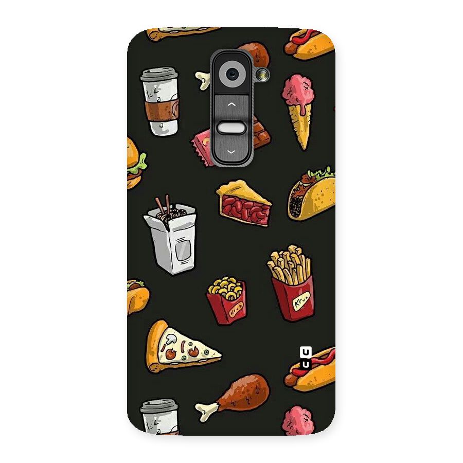 Foodie Pattern Back Case for LG G2