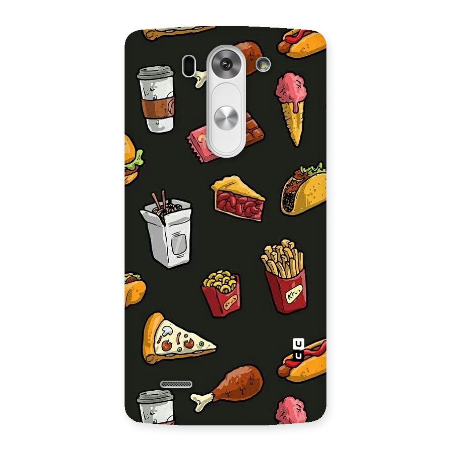 Foodie Pattern Back Case for LG G3 Beat