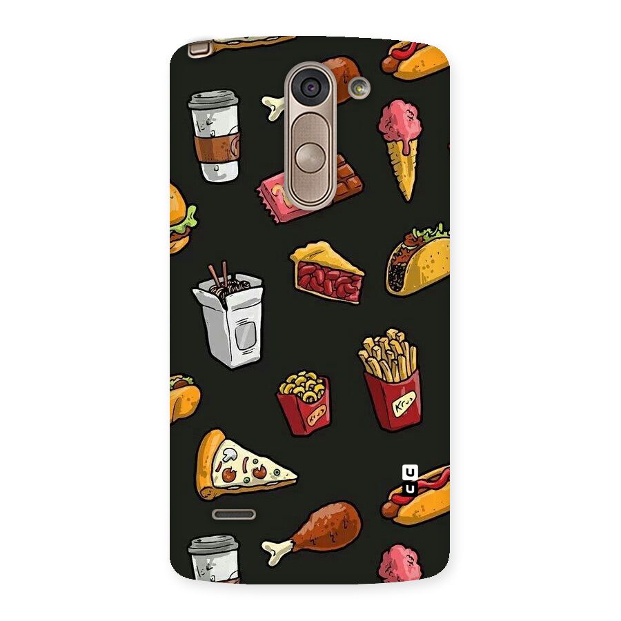 Foodie Pattern Back Case for LG G3 Stylus