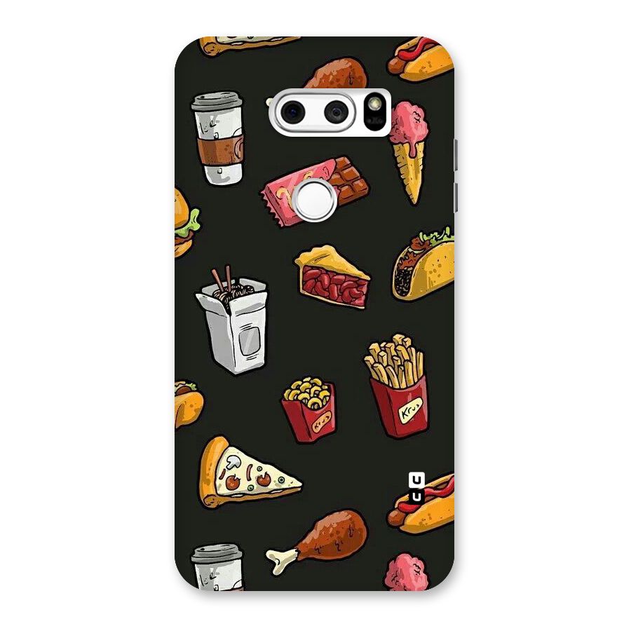 Foodie Pattern Back Case for LG V30
