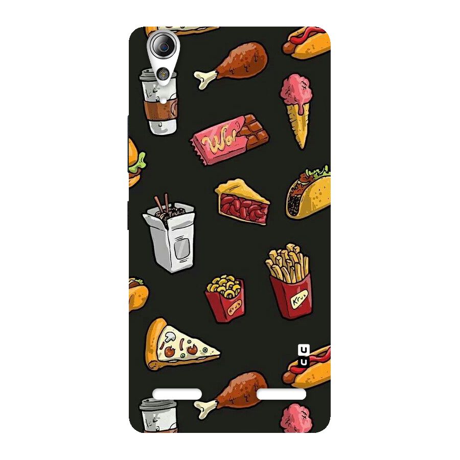 Foodie Pattern Back Case for Lenovo A6000