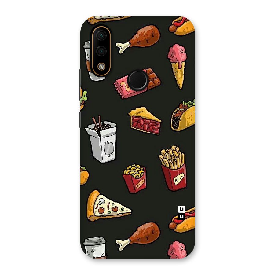 Foodie Pattern Back Case for Lenovo A6 Note