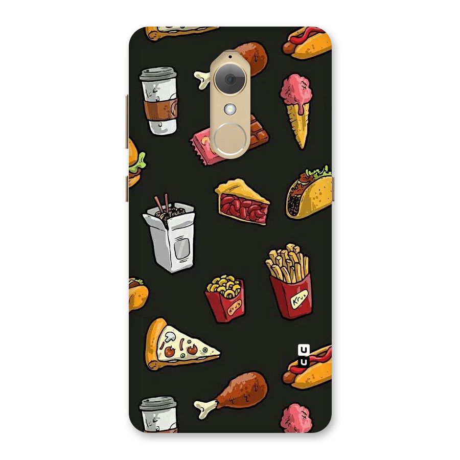 Foodie Pattern Back Case for Lenovo K8