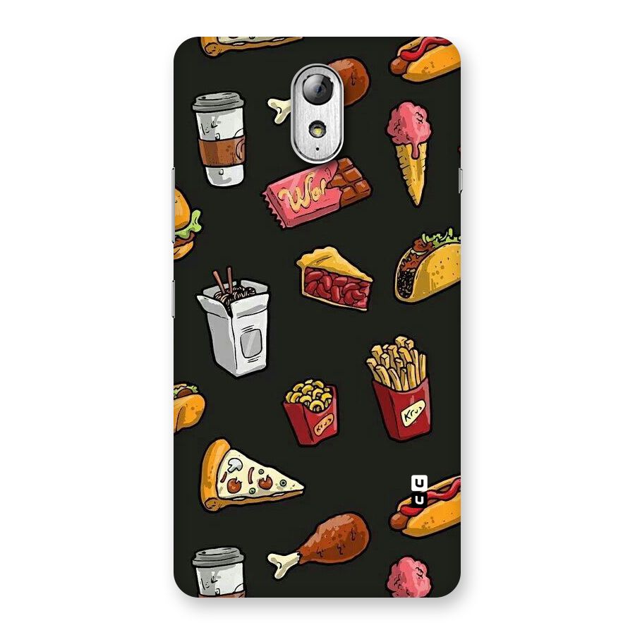 Foodie Pattern Back Case for Lenovo Vibe P1M