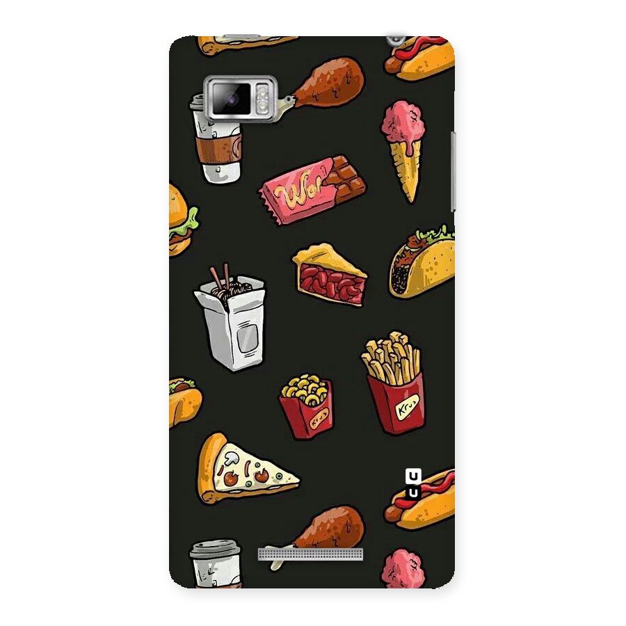 Foodie Pattern Back Case for Lenovo Vibe Z K910