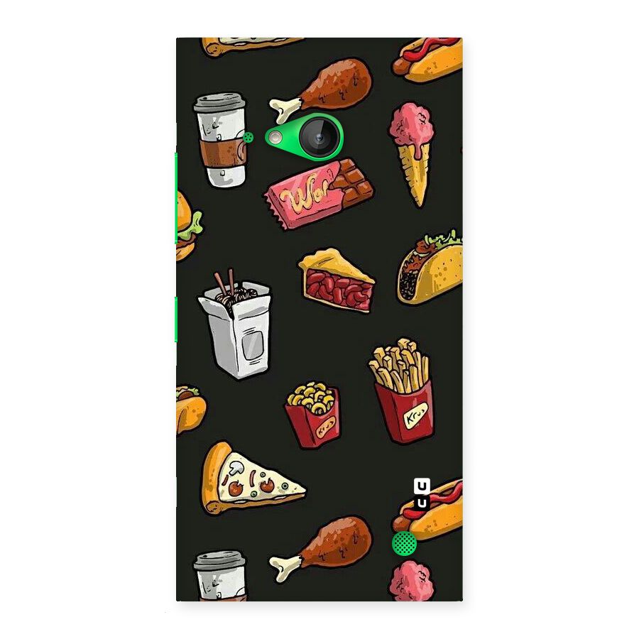 Foodie Pattern Back Case for Lumia 730