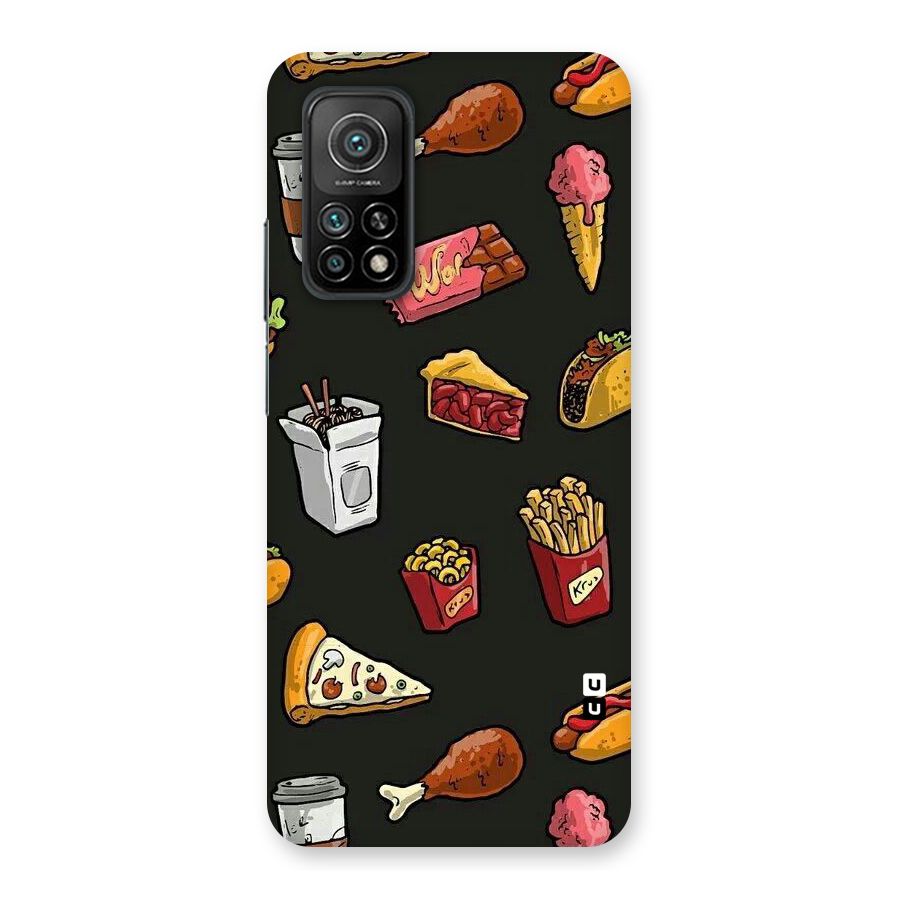 Foodie Pattern Back Case for Mi 10T 5G