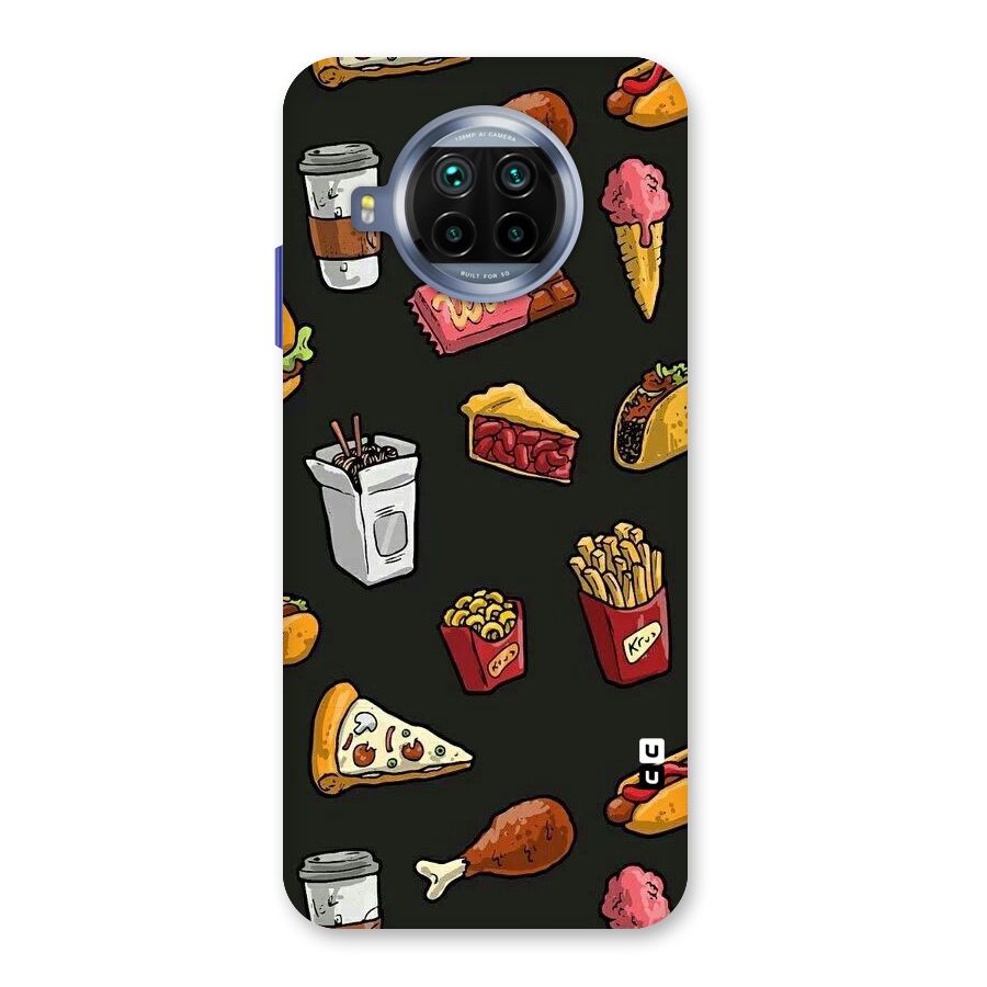 Foodie Pattern Back Case for Mi 10i