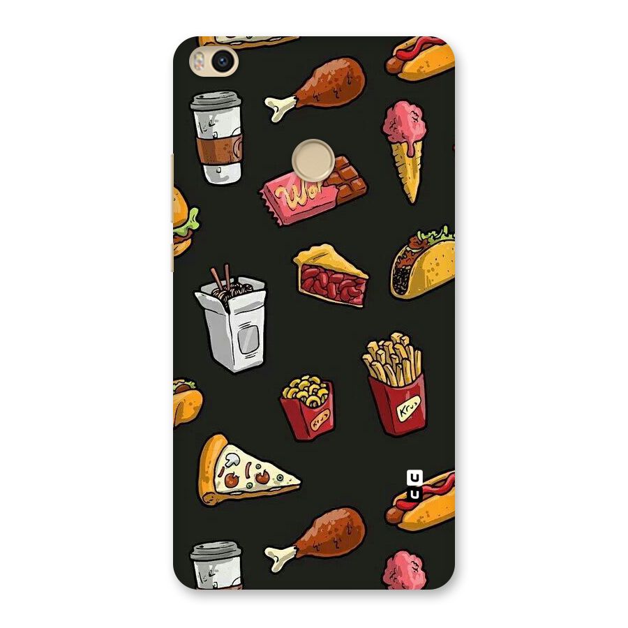 Foodie Pattern Back Case for Mi Max 2