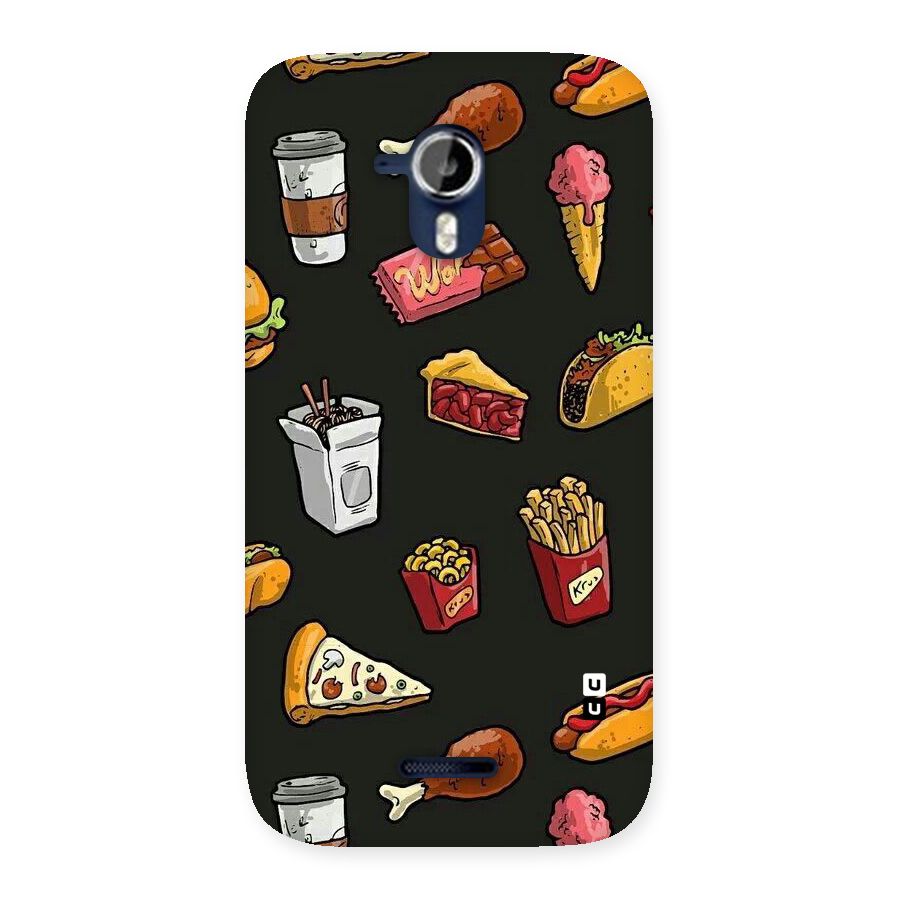 Foodie Pattern Back Case for Micromax Canvas Magnus A117