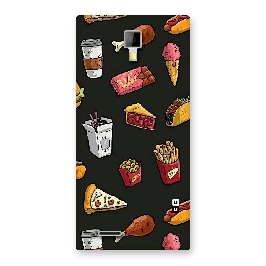 Foodie Pattern Back Case for Micromax Canvas Xpress A99