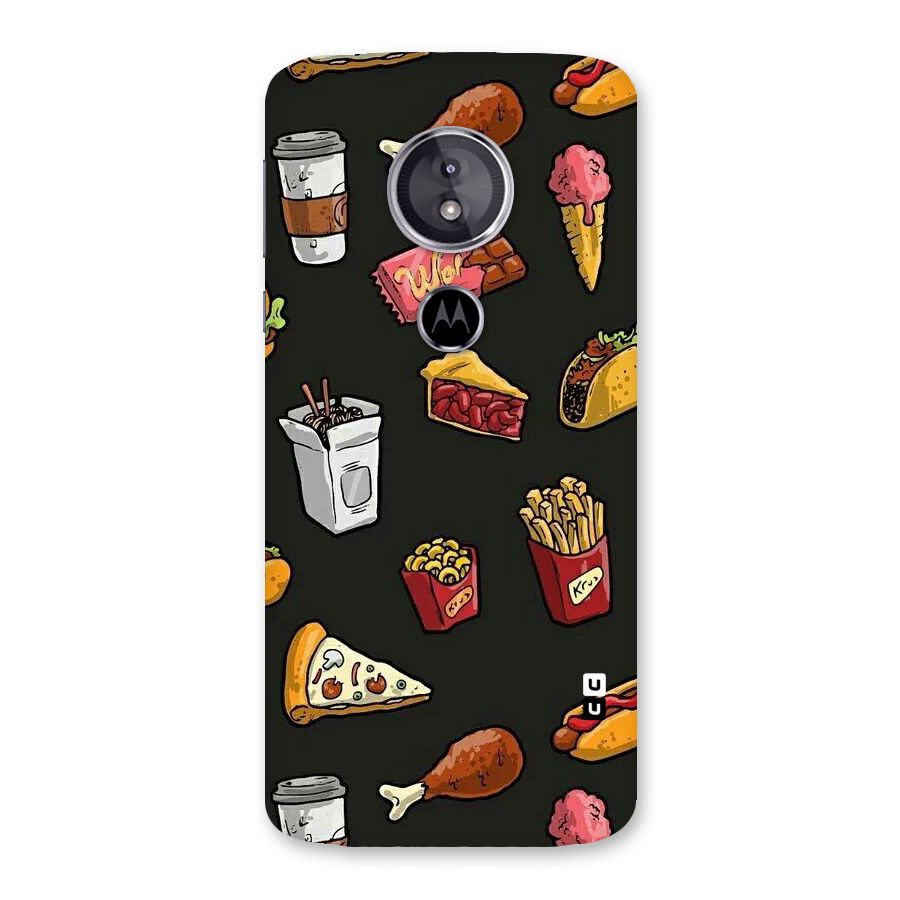 Foodie Pattern Back Case for Moto E5