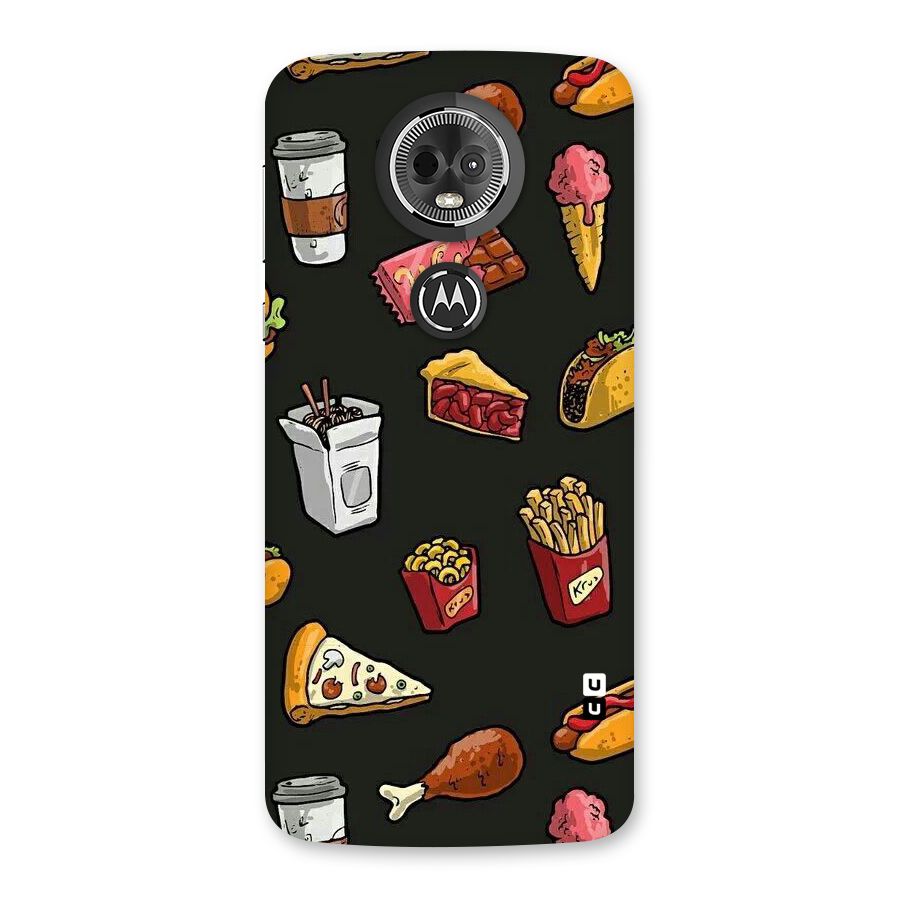 Foodie Pattern Back Case for Moto E5 Plus