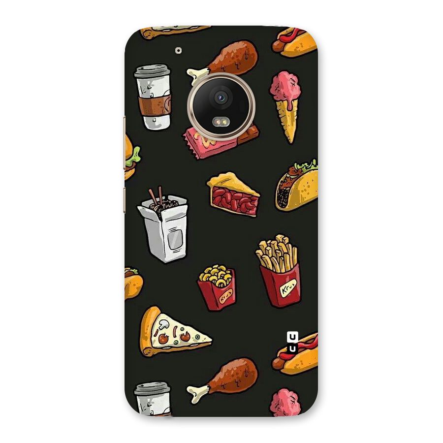 Foodie Pattern Back Case for Moto G5 Plus