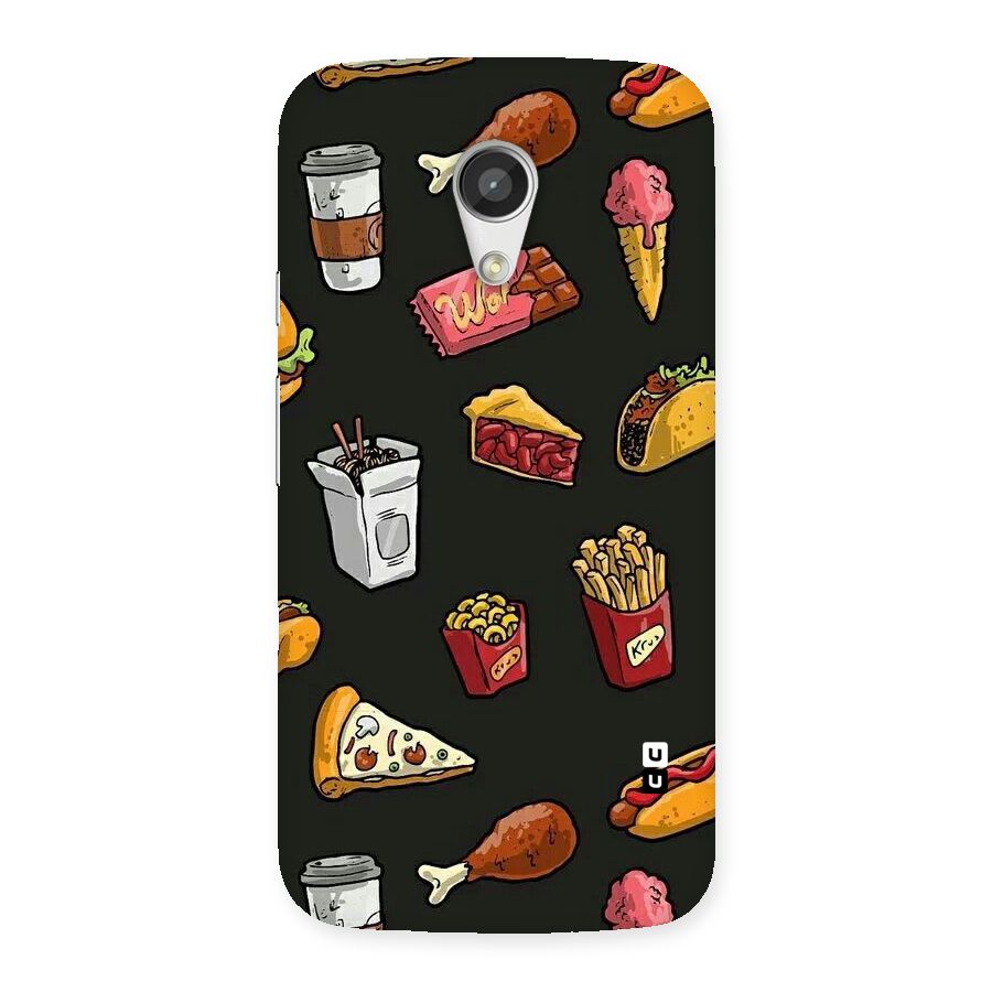 Foodie Pattern Back Case for Moto G 2nd Gen