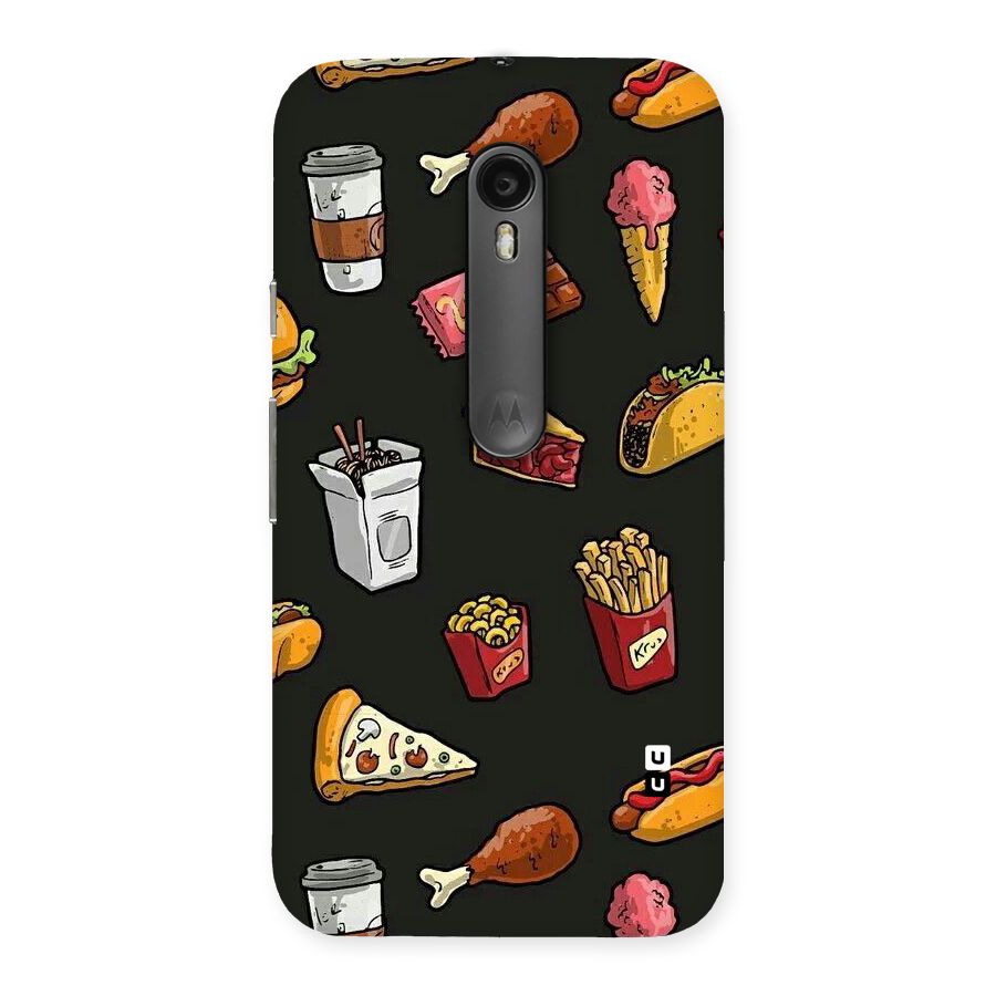 Foodie Pattern Back Case for Moto G Turbo