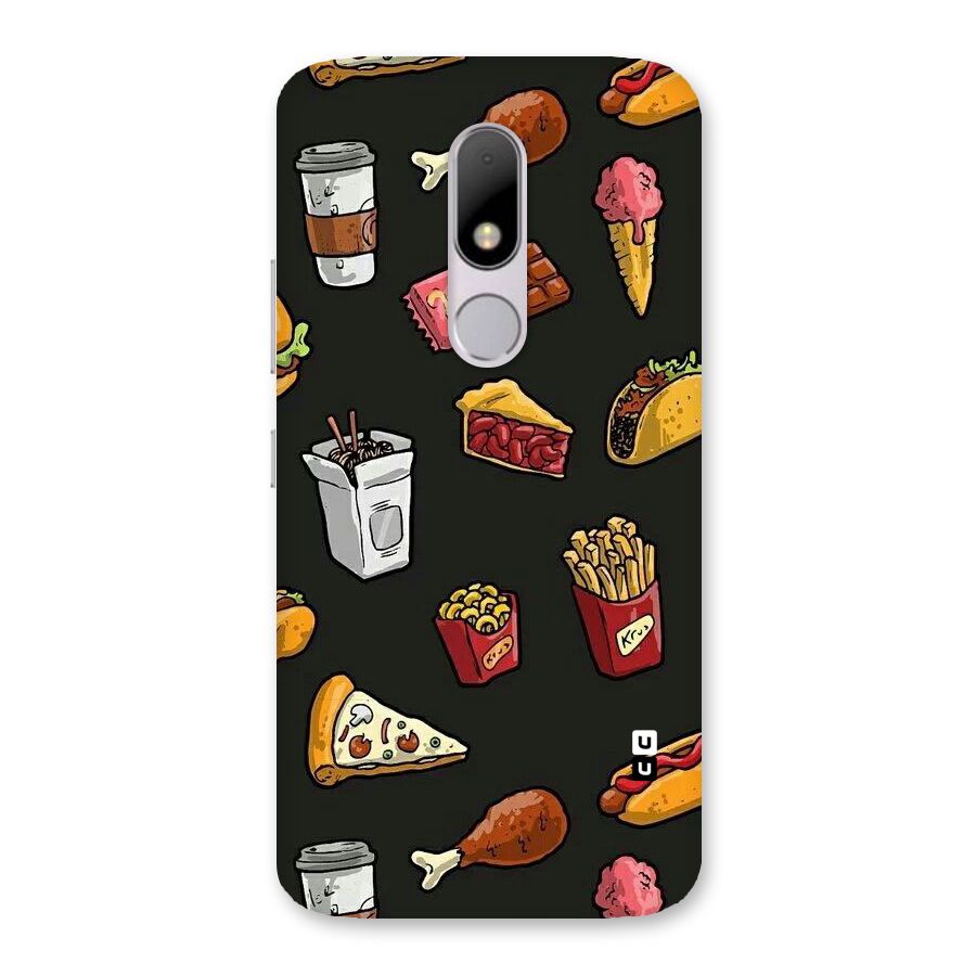 Foodie Pattern Back Case for Moto M
