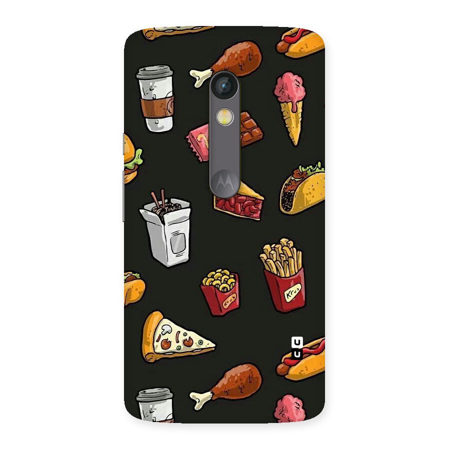 Foodie Pattern Back Case for Moto X Play