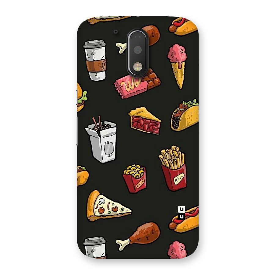 Foodie Pattern Back Case for Motorola Moto G4